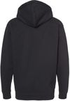Am image of a Custom Independent Trading Co Heavyweight Full Zip Hooded Sweatshirt in Black!