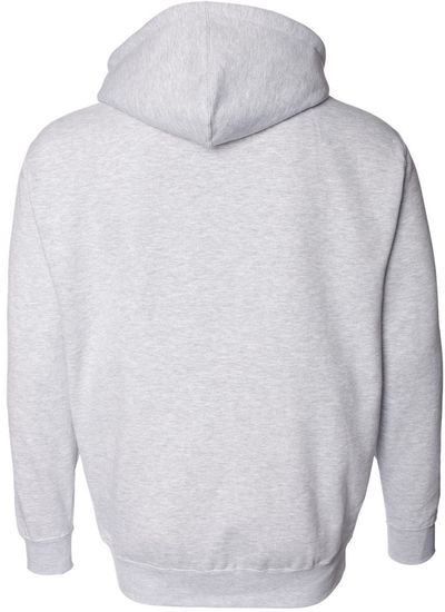 Am image of a Custom Independent Trading Co Heavyweight Full Zip Hooded Sweatshirt in Grey Heather!