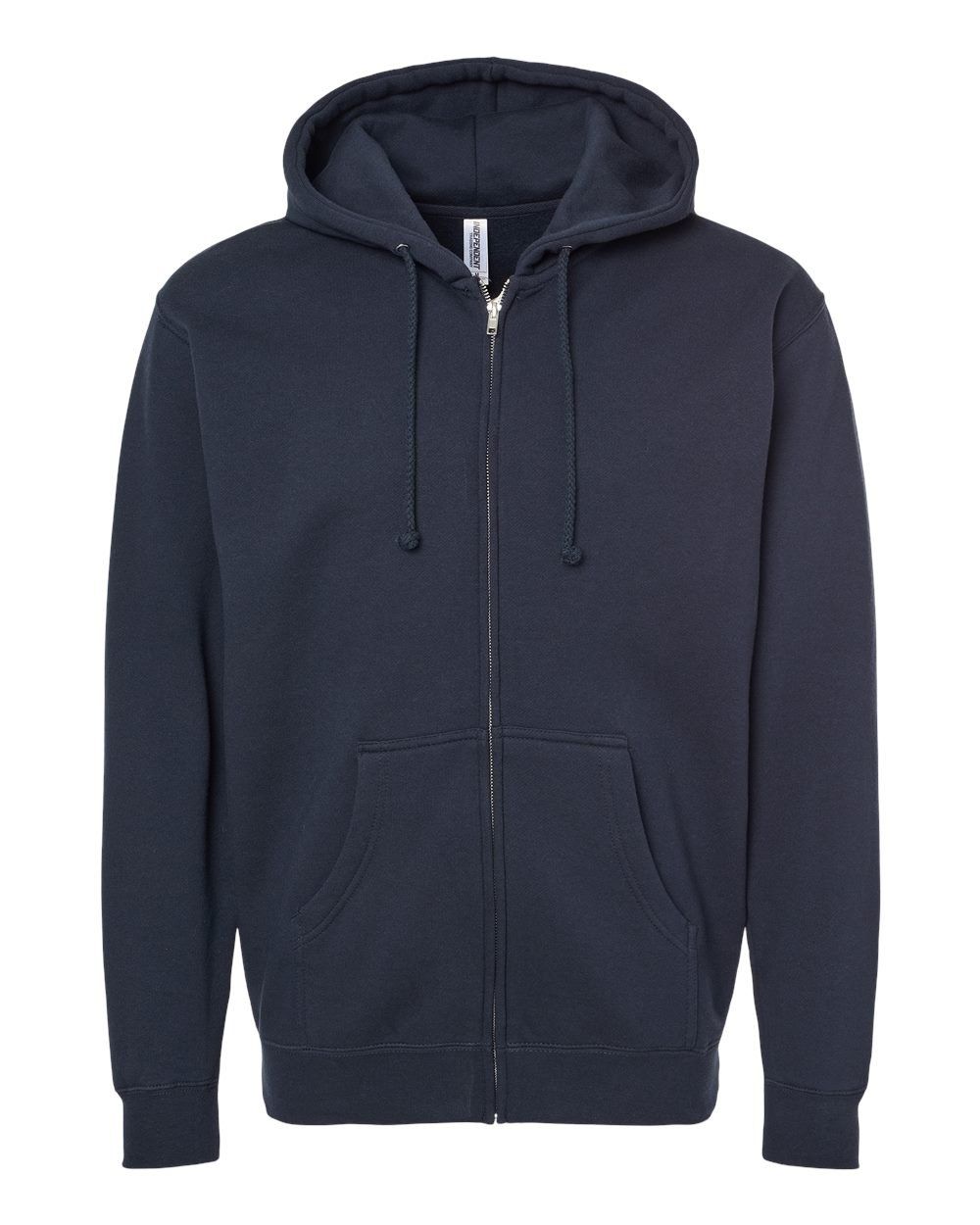 Independent Trading Co Heavyweight Full Zip Hooded Sweatshirt in Navy