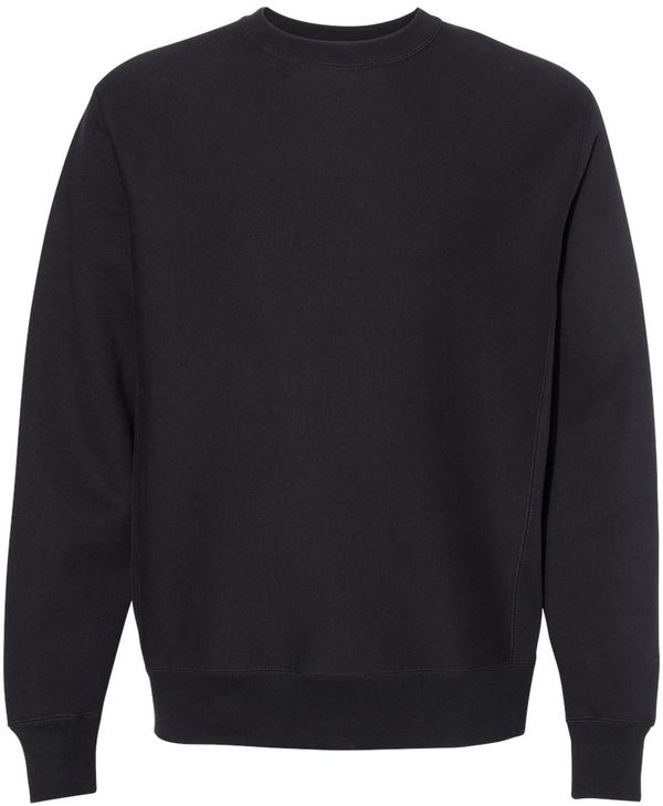 Am image of a Custom Independent Trading Co Premium Heavyweight Cross Grain Sweatshirt in Black!