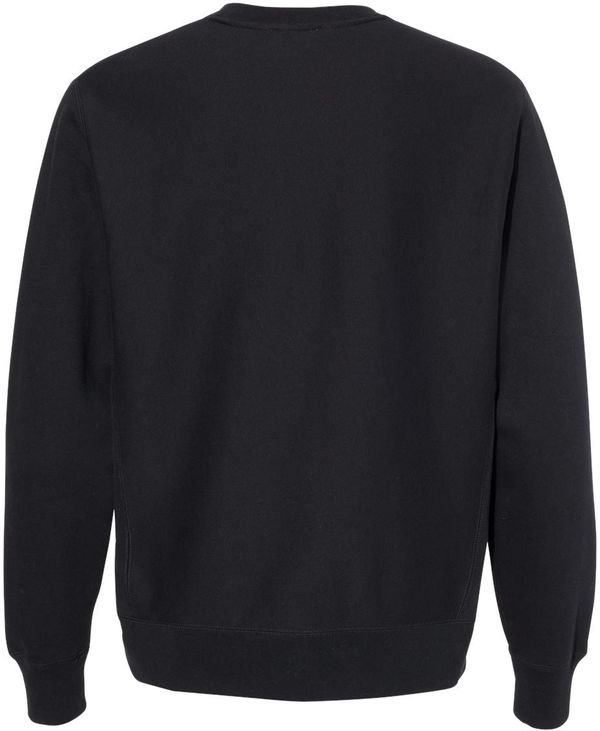 Am image of a Custom Independent Trading Co Premium Heavyweight Cross Grain Sweatshirt in Black!