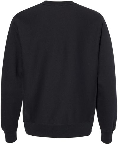 Am image of a Custom Independent Trading Co Premium Heavyweight Cross Grain Sweatshirt in Black!