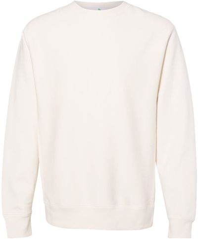 Am image of a Custom Independent Trading Co Premium Heavyweight Cross Grain Sweatshirt in Bone!