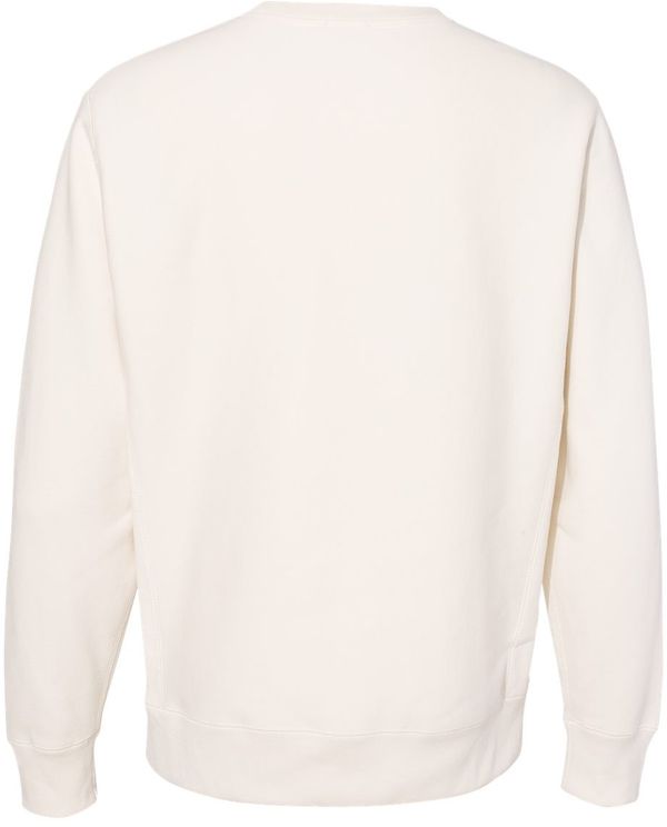 Am image of a Custom Independent Trading Co Premium Heavyweight Cross Grain Sweatshirt in Bone!