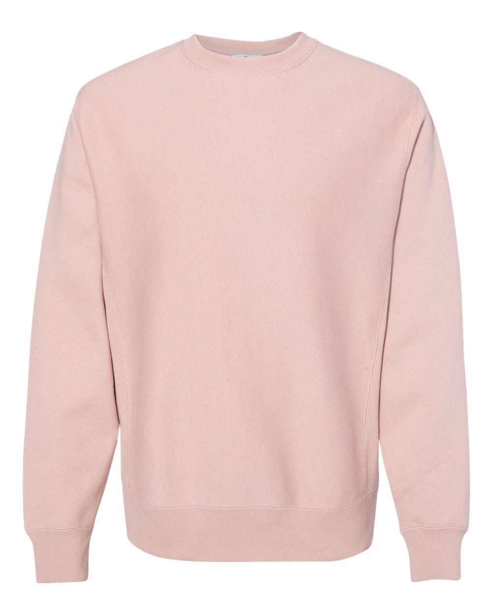 Independent Trading Co Premium Heavyweight Cross Grain Sweatshirt in Dusty Pink