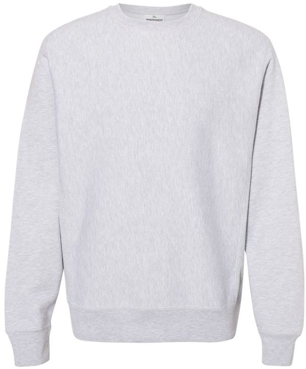 Am image of a Custom Independent Trading Co Premium Heavyweight Cross Grain Sweatshirt in Grey Heather!