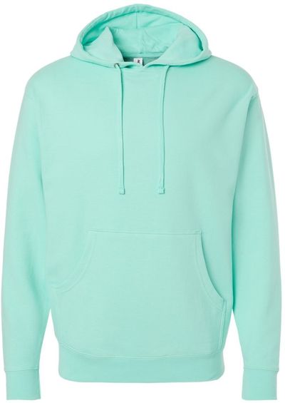 Am image of a Custom INDEPENDENT ADULT MIDWEIGHT HOODED SWEATSHIRT in Mint!