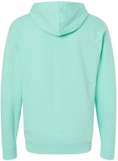 Am image of a Custom INDEPENDENT ADULT MIDWEIGHT HOODED SWEATSHIRT in Mint!