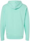 Am image of a Custom INDEPENDENT ADULT MIDWEIGHT HOODED SWEATSHIRT in Mint!