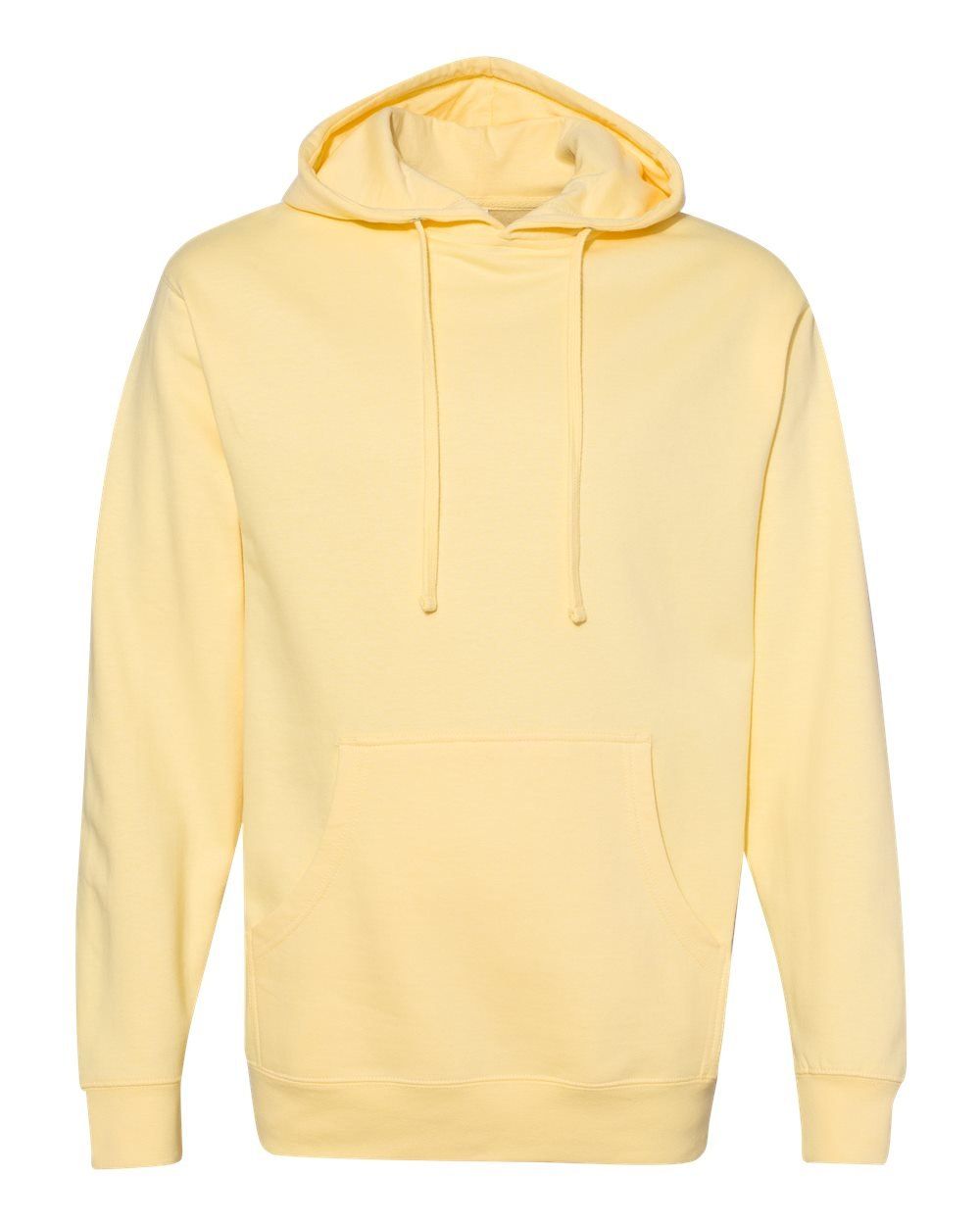 INDEPENDENT ADULT MIDWEIGHT HOODED SWEATSHIRT in Light Yellow