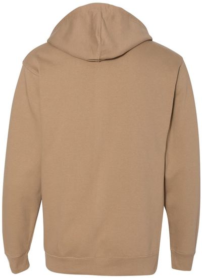 Am image of a Custom INDEPENDENT ADULT MIDWEIGHT HOODED SWEATSHIRT in Sandstone!