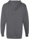 Am image of a Custom INDEPENDENT ADULT MIDWEIGHT HOODED SWEATSHIRT in Charcoal!