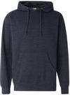 Am image of a Custom INDEPENDENT ADULT MIDWEIGHT HOODED SWEATSHIRT in Classic Navy Heather!