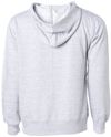 Am image of a Custom INDEPENDENT ADULT MIDWEIGHT HOODED SWEATSHIRT in Grey Heather!
