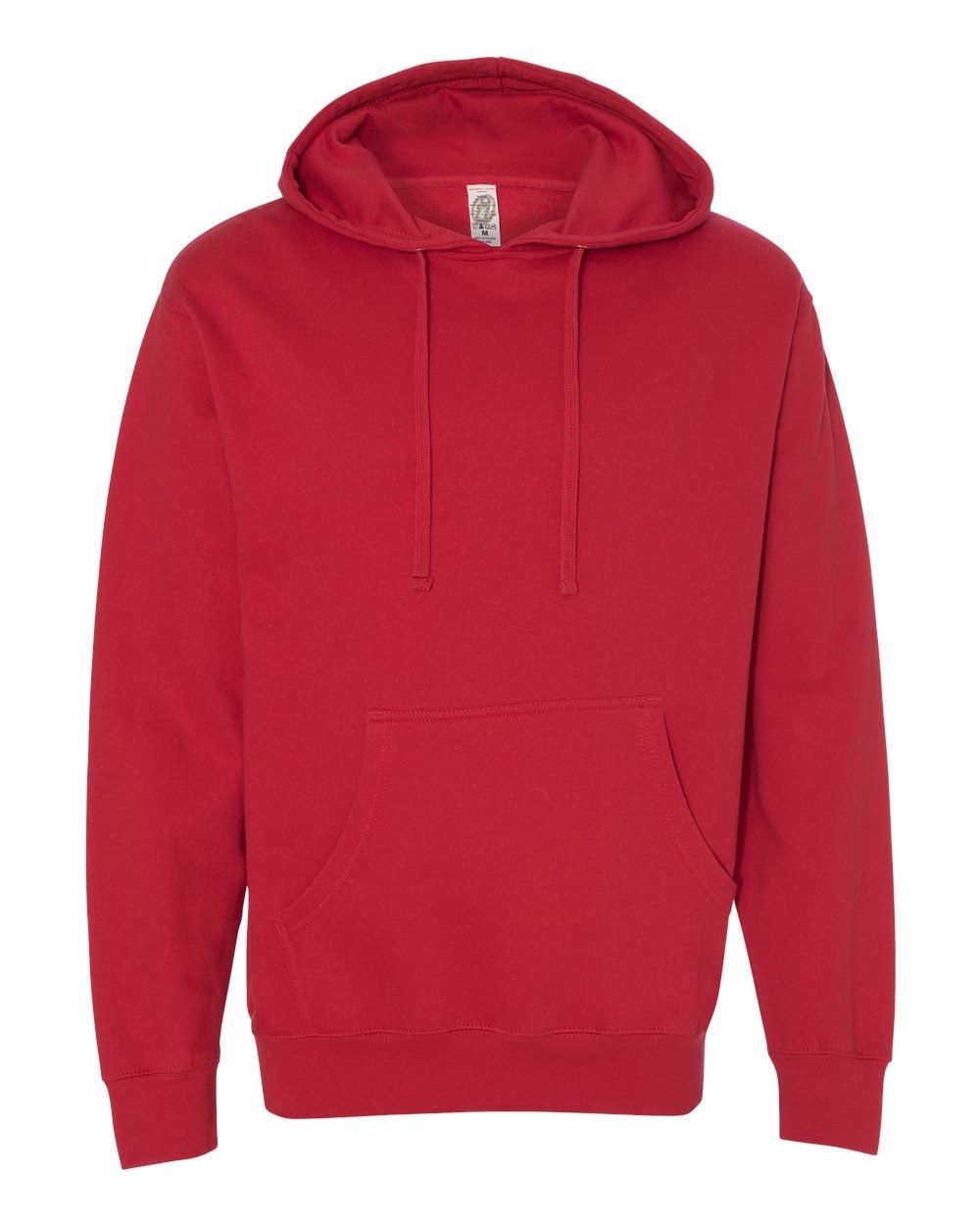 INDEPENDENT ADULT MIDWEIGHT HOODED SWEATSHIRT in Red
