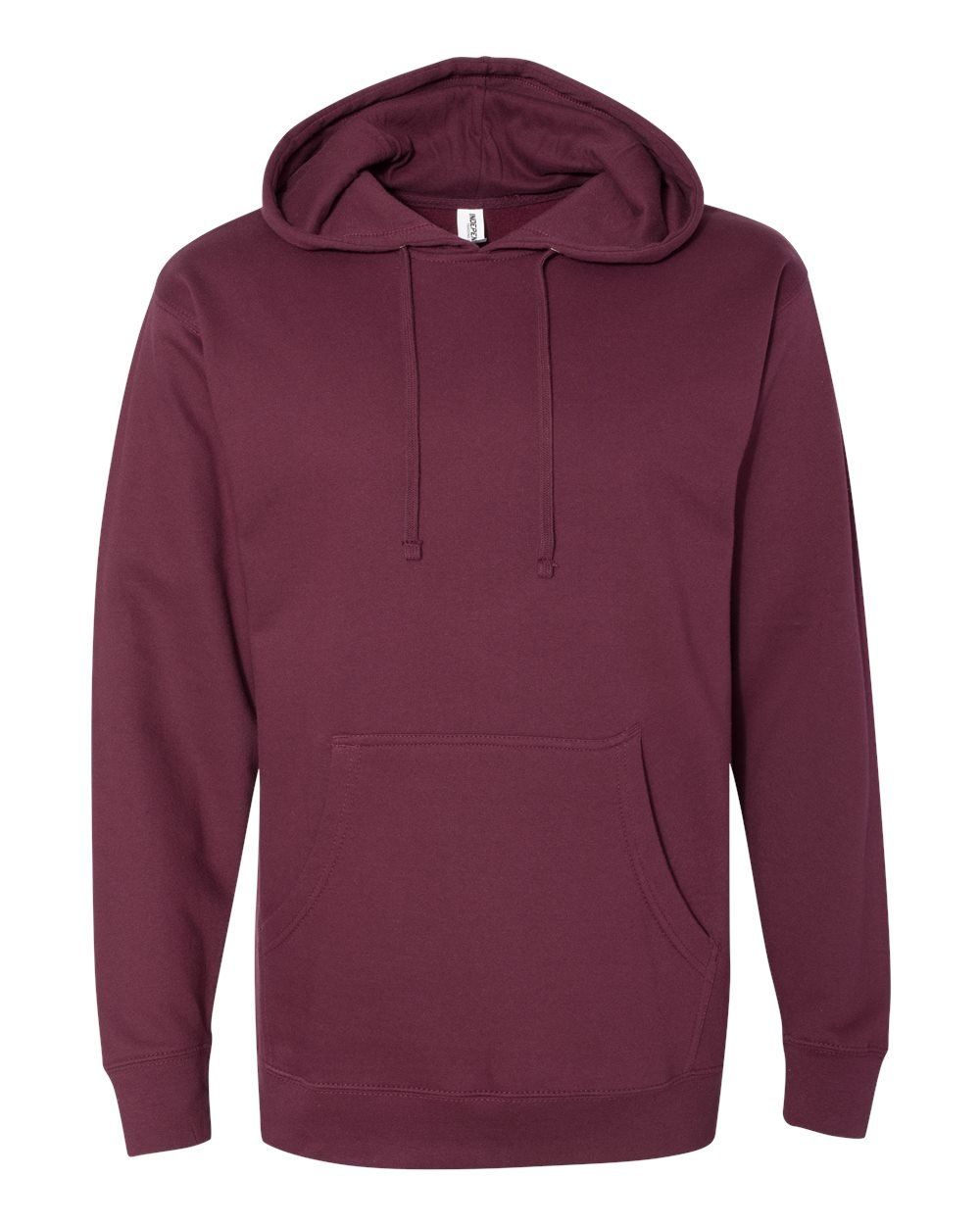 INDEPENDENT ADULT MIDWEIGHT HOODED SWEATSHIRT in Maroon