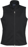 Am image of a Custom Biz Collection Ladies Soft Shell Vest in Black!