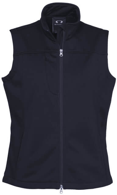 Biz Collection Ladies Soft Shell Vest in Navy