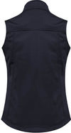 Am image of a Custom Biz Collection Ladies Soft Shell Vest in Navy!