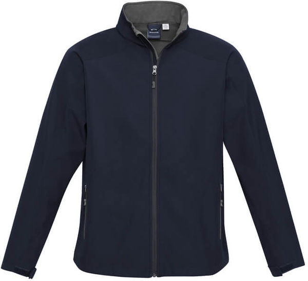 Am image of a Custom Biz Collection Kids Geneva Jacket in Navy/Graphite!