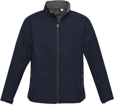 Am image of a Custom Biz Collection Kids Geneva Jacket in Navy/Graphite!