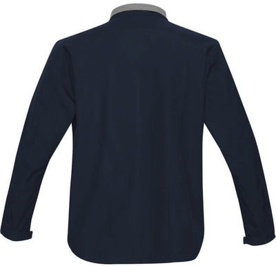 Am image of a Custom Biz Collection Kids Geneva Jacket in Navy/Graphite!