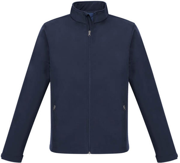Am image of a Custom Biz Collection Kids Apex Jacket in Navy!