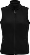 Am image of a Custom Biz Collection Ladies Apex Vest in Black!