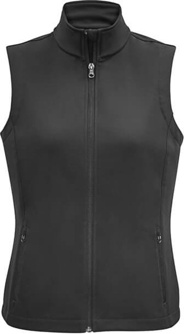 Am image of a Custom Biz Collection Ladies Apex Vest in Grey!