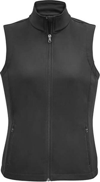 Am image of a Custom Biz Collection Ladies Apex Vest in Grey!