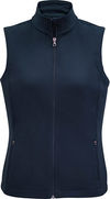 Am image of a Custom Biz Collection Ladies Apex Vest in Navy!