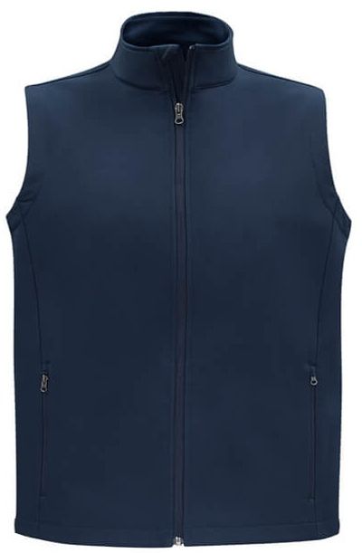 Am image of a Custom Biz Collection Mens Apex Vest in Navy!