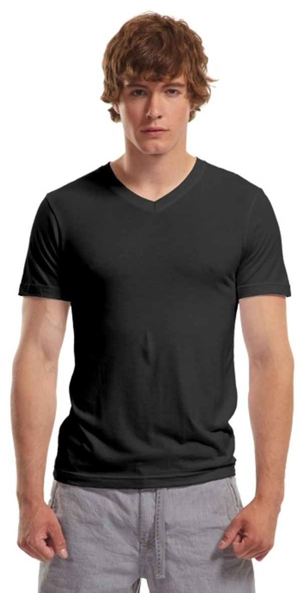 An image of a Custom Jerico Bamboo Slim Fit V Neck T Shirt!