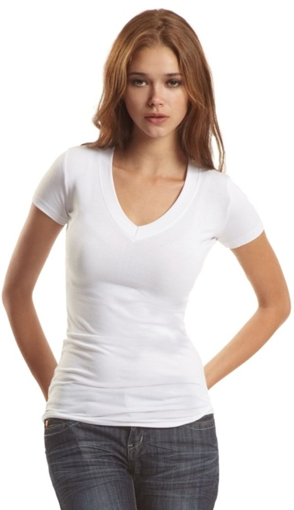 An image of a Custom Jerico Bamboo Stretch Deep V Neck!