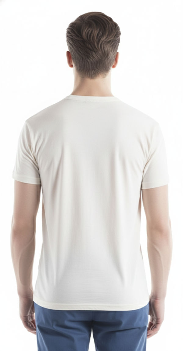 Am image of a Custom Jerico Bamboo T Shirt in Natural!