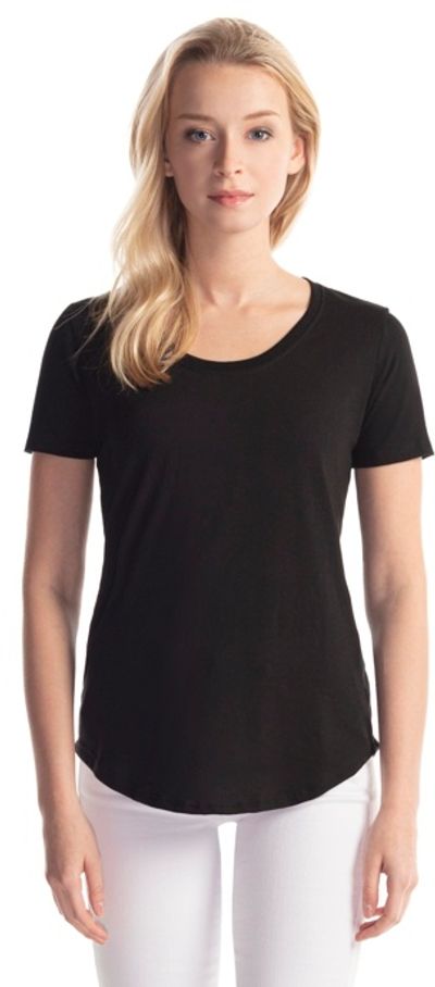 An image of a Custom Jerico Ladies Bamboo Relaxed Fit Scoop Bottom T Shirt!
