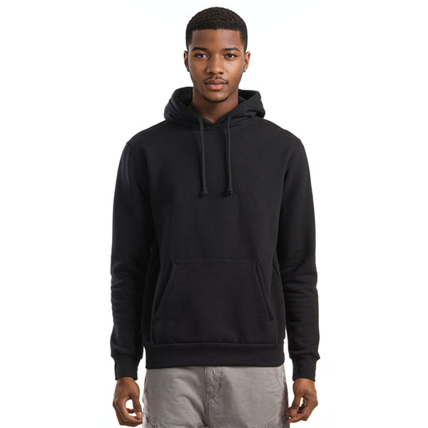 Jerico Organic Cotton Hooded Sweatshirt in Black