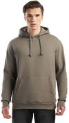 Am image of a Custom Jerico Organic Cotton Hooded Sweatshirt in Grey Sage!