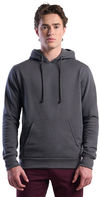 An image of a Custom Jerico Organic Cotton Hooded Sweatshirt in Oil Grey!
