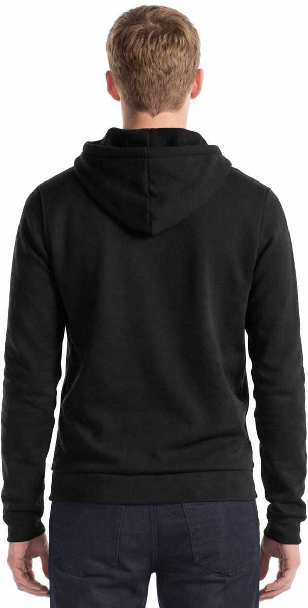 Am image of a Custom Jerico Slim Fit Full Zip Hoody in Black!