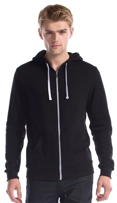 Jerico Three End Bamboo Full Zip Hooded Sweatshirt