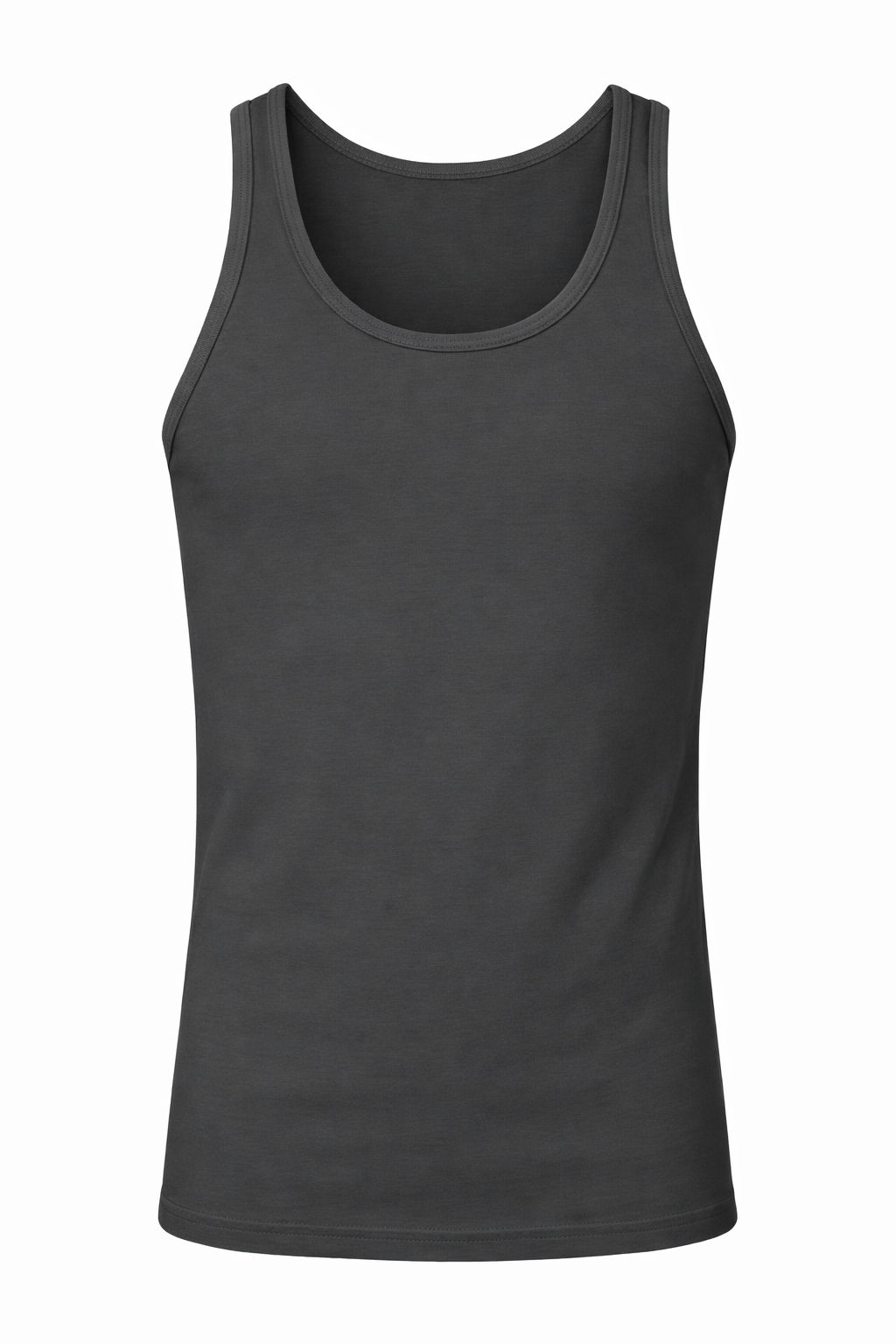 Jerico Unisex Bamboo Tank Top in Charcoal