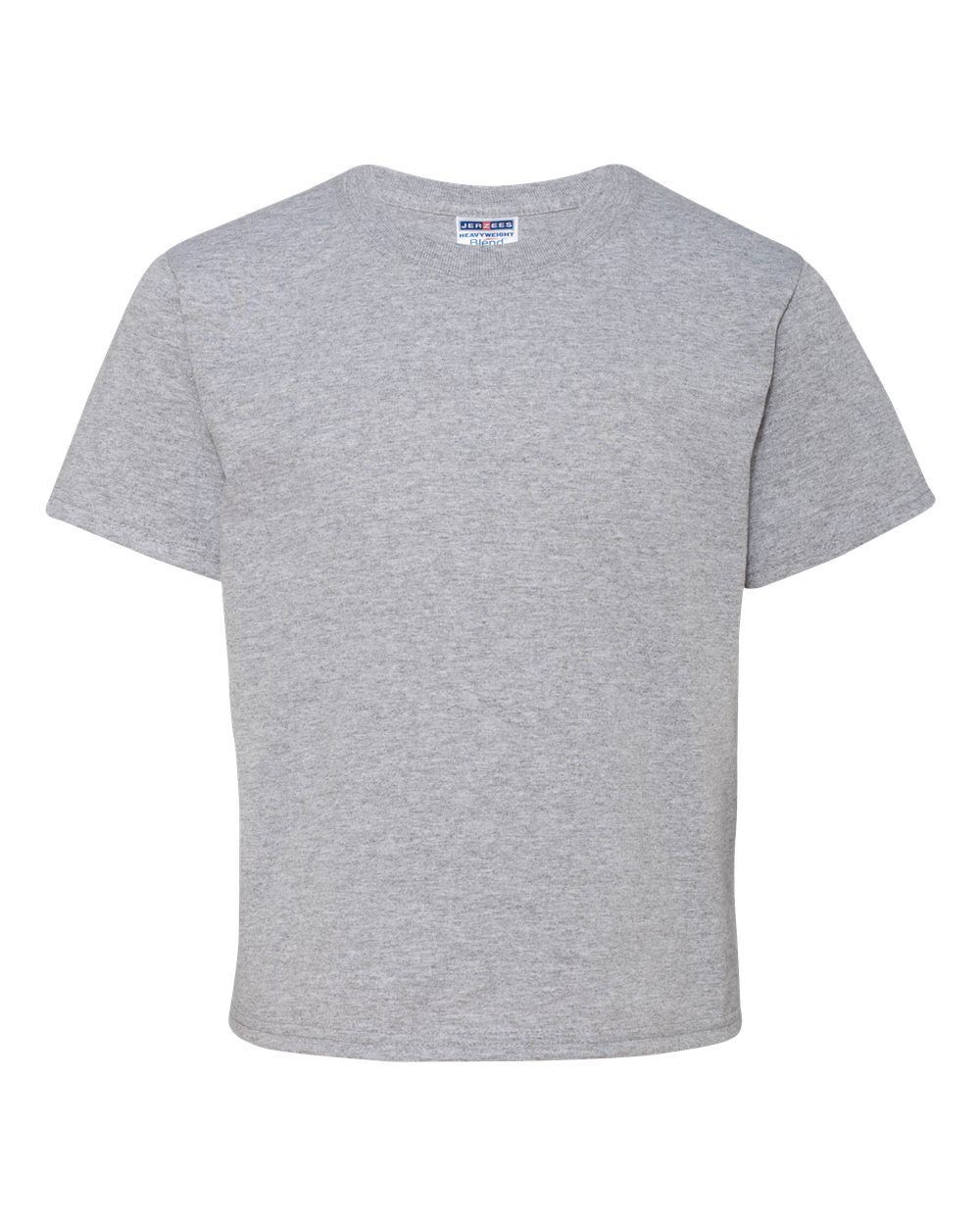 JERZEES DriPower Youth Fifty Fifty T Shirt in Athletic Heather