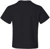 Am image of a Custom JERZEES DriPower Youth Fifty Fifty T Shirt in Black!