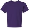 Am image of a Custom JERZEES DriPower Youth Fifty Fifty T Shirt in Deep Purple!