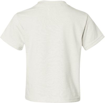 Am image of a Custom JERZEES DriPower Youth Fifty Fifty T Shirt in White!