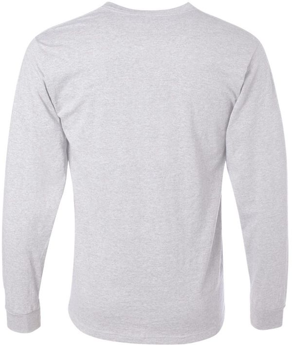 Am image of a Custom Jerzees DriPower Long Sleeve Fifty Fifty TShirt in Ash!