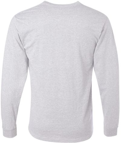 Am image of a Custom Jerzees DriPower Long Sleeve Fifty Fifty TShirt in Ash!