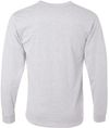 Am image of a Custom Jerzees DriPower Long Sleeve Fifty Fifty TShirt in Ash!