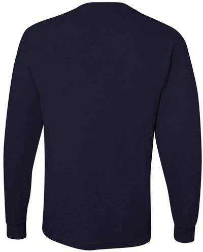 Am image of a Custom Jerzees DriPower Long Sleeve Fifty Fifty TShirt in Black!